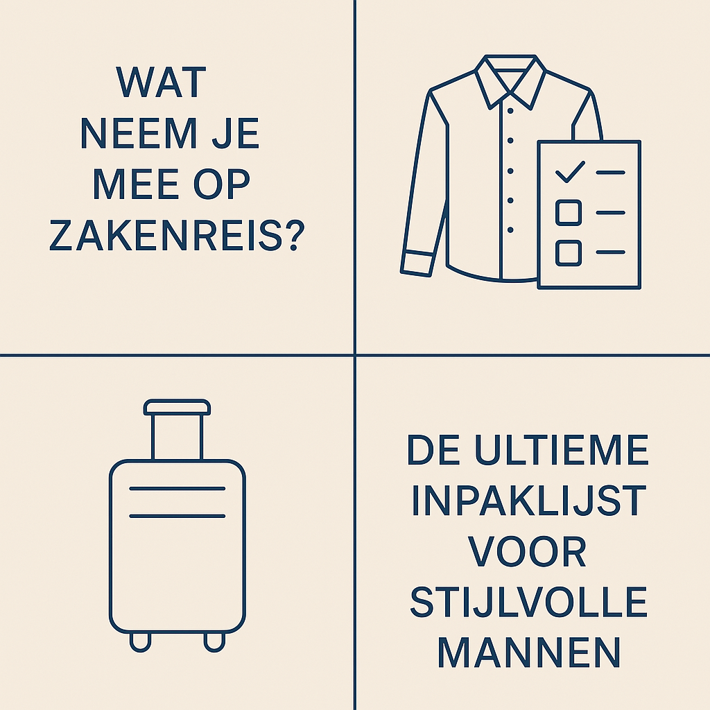 Wat neem je mee op zakenreis? De ultieme inpaklijst voor stijlvolle mannen