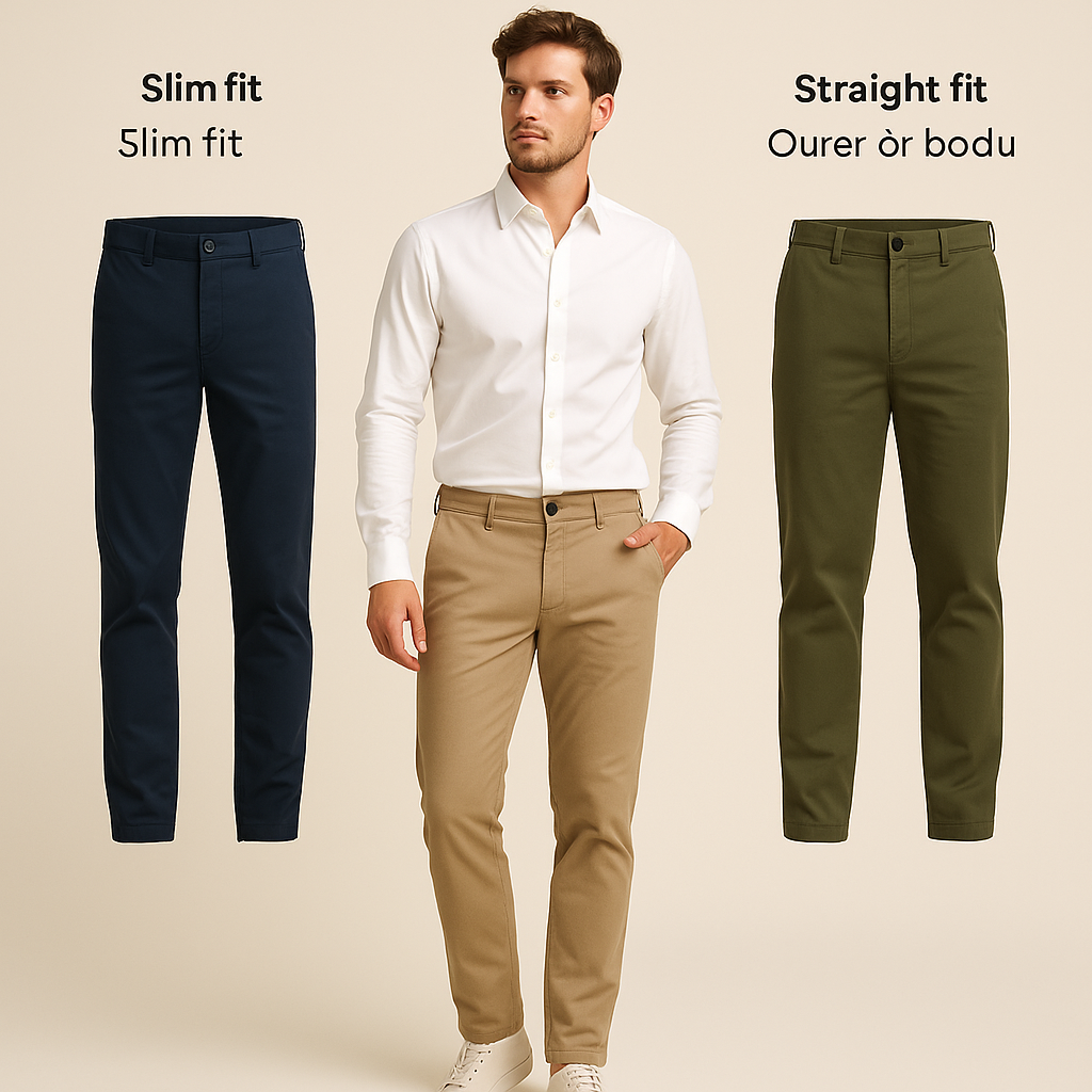 Welke chino past het beste bij jouw lichaamstype?