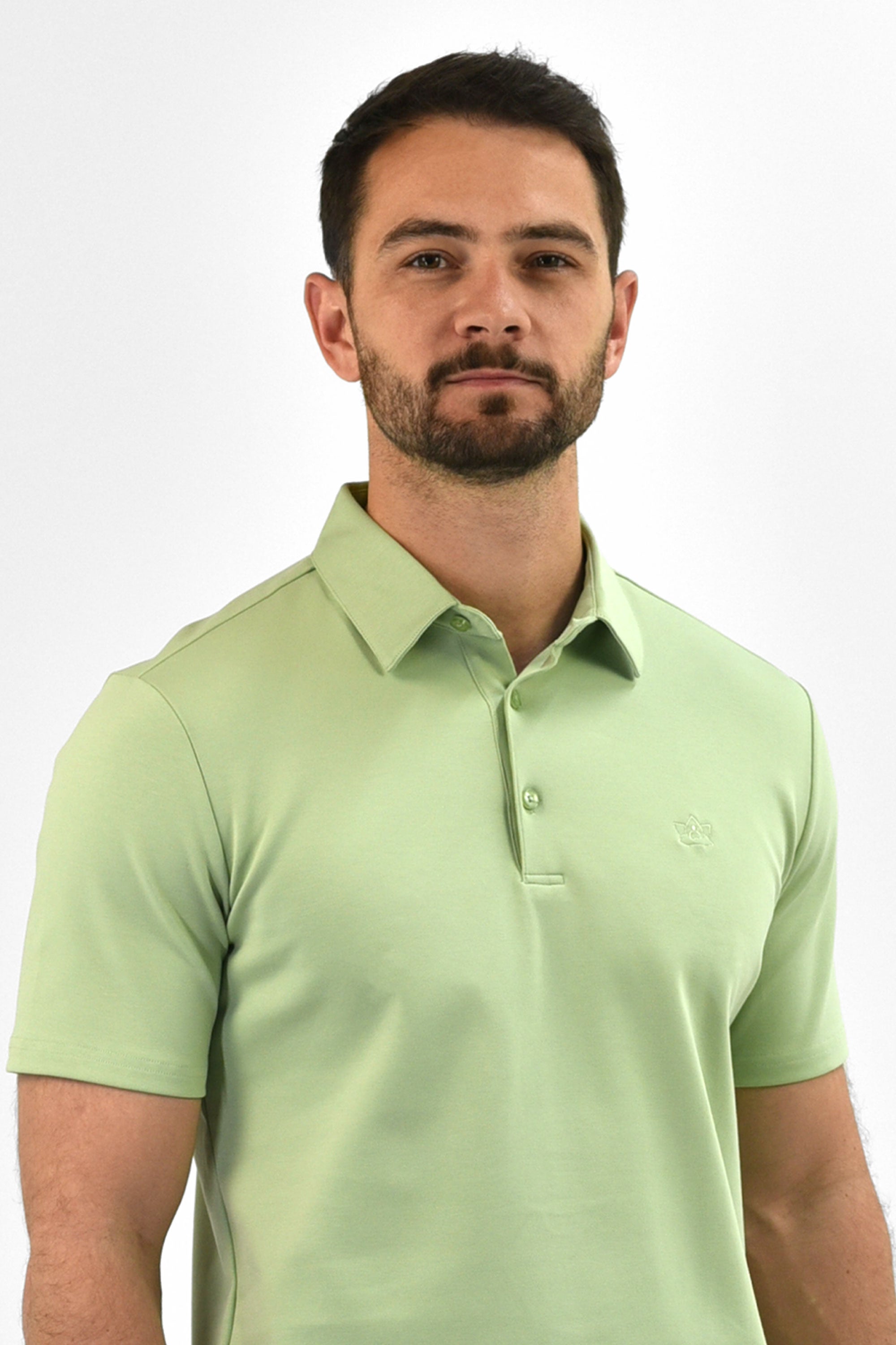 Vercate - Heren Polo Korte Mouw - Strijkvrij Poloshirt - Groen - Slim Fit - Excellent Katoen