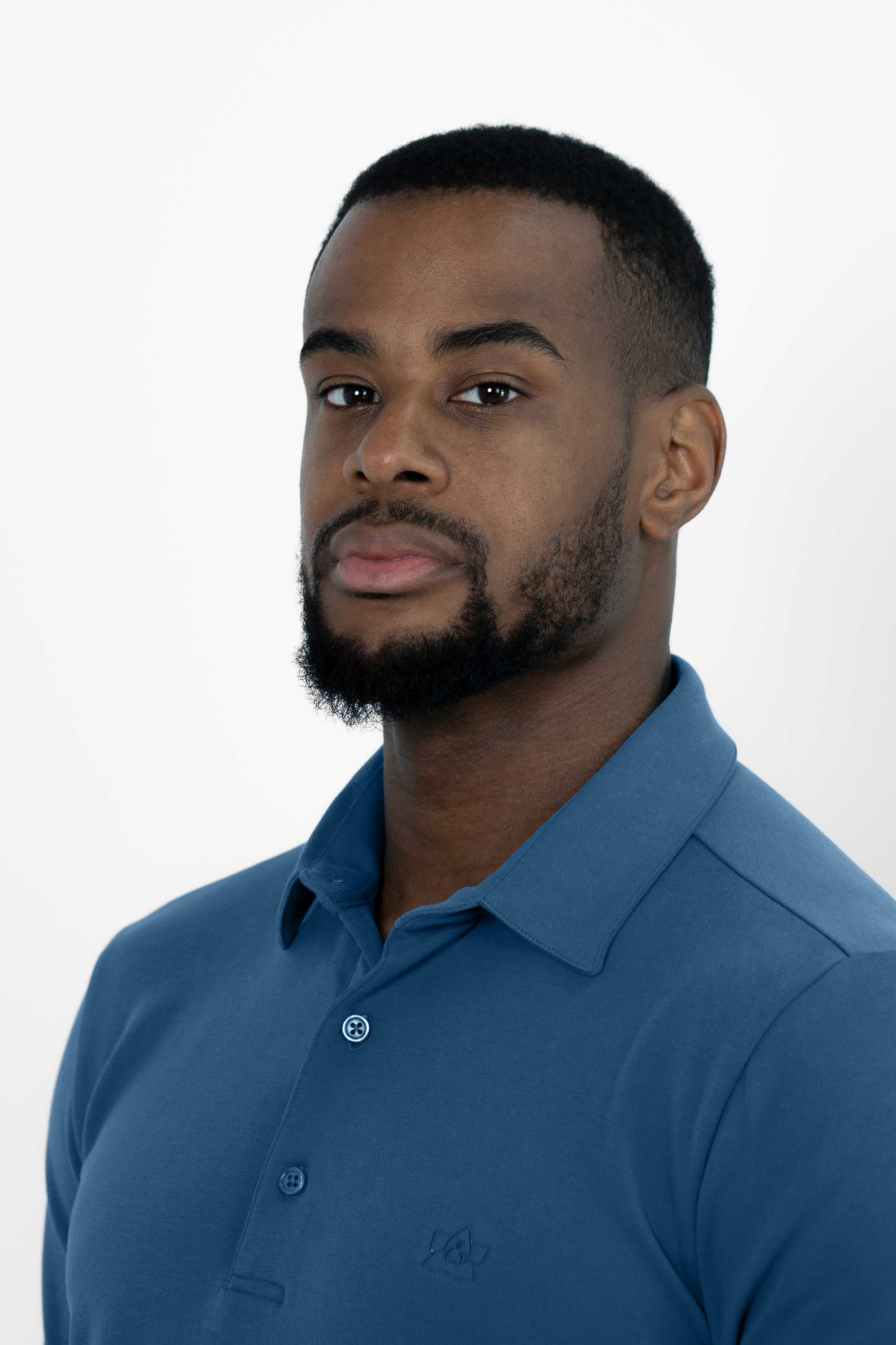 Vercate - Heren Polo Lange Mouw - Strijkvrij Poloshirt - Royal Blue - Slim Fit - Excellent Katoen - Heren - Maat S M L XL XXL