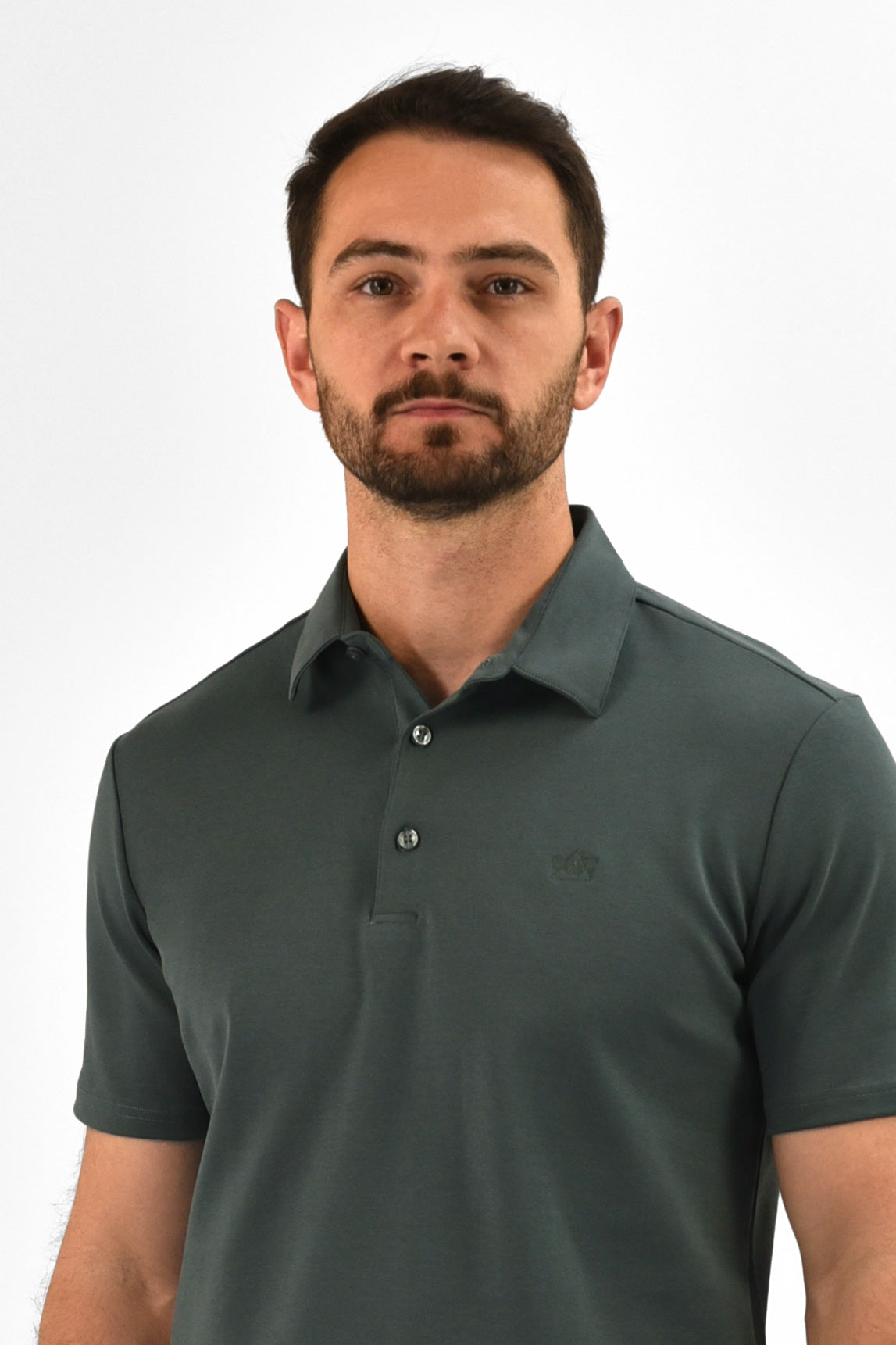 Vercate - Heren Polo Korte Mouw - Strijkvrij Poloshirt - Turquoise / Blauwgroen - Slim Fit - Excellent Katoen