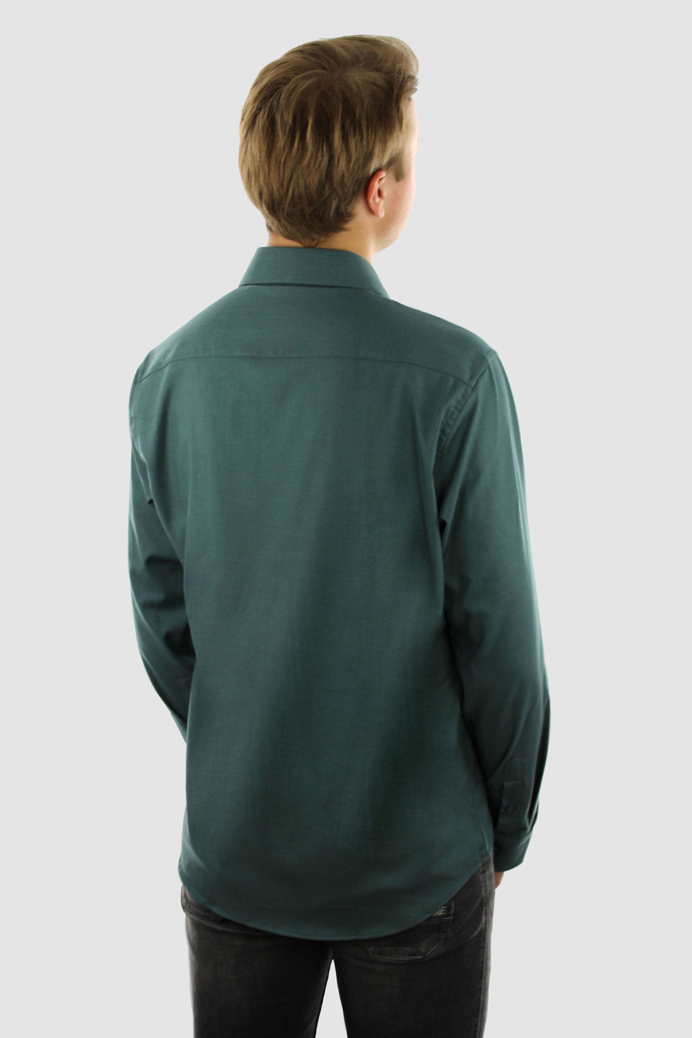 Wrinkle Resistant Shirt - Green Bamboo