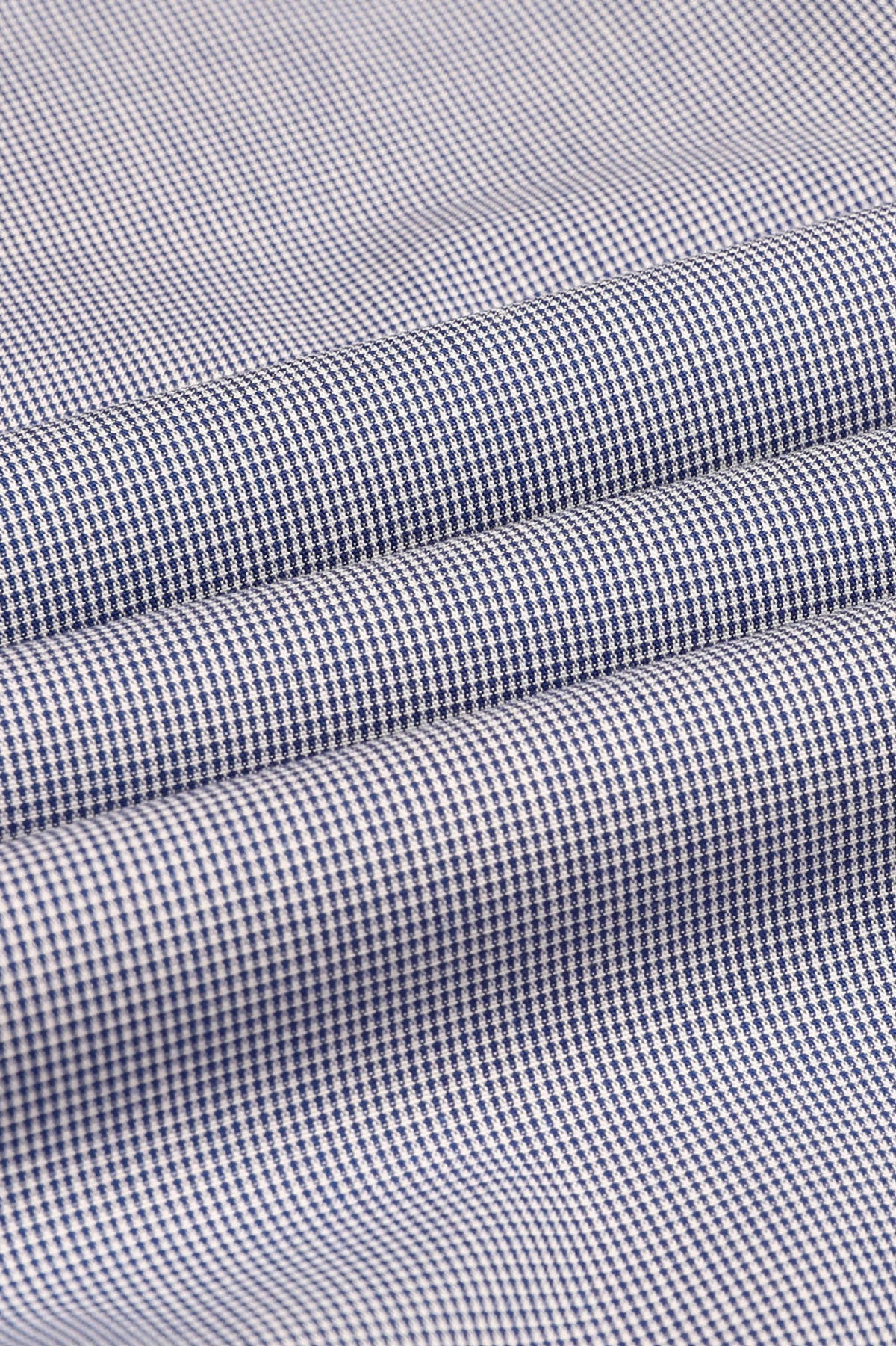 Strijkvrij Overhemd - Donkerblauw Geblokt Poplin - Overhemd - Vercate - Vercate - Overhemden - Strijkvrije overhemden - Heren