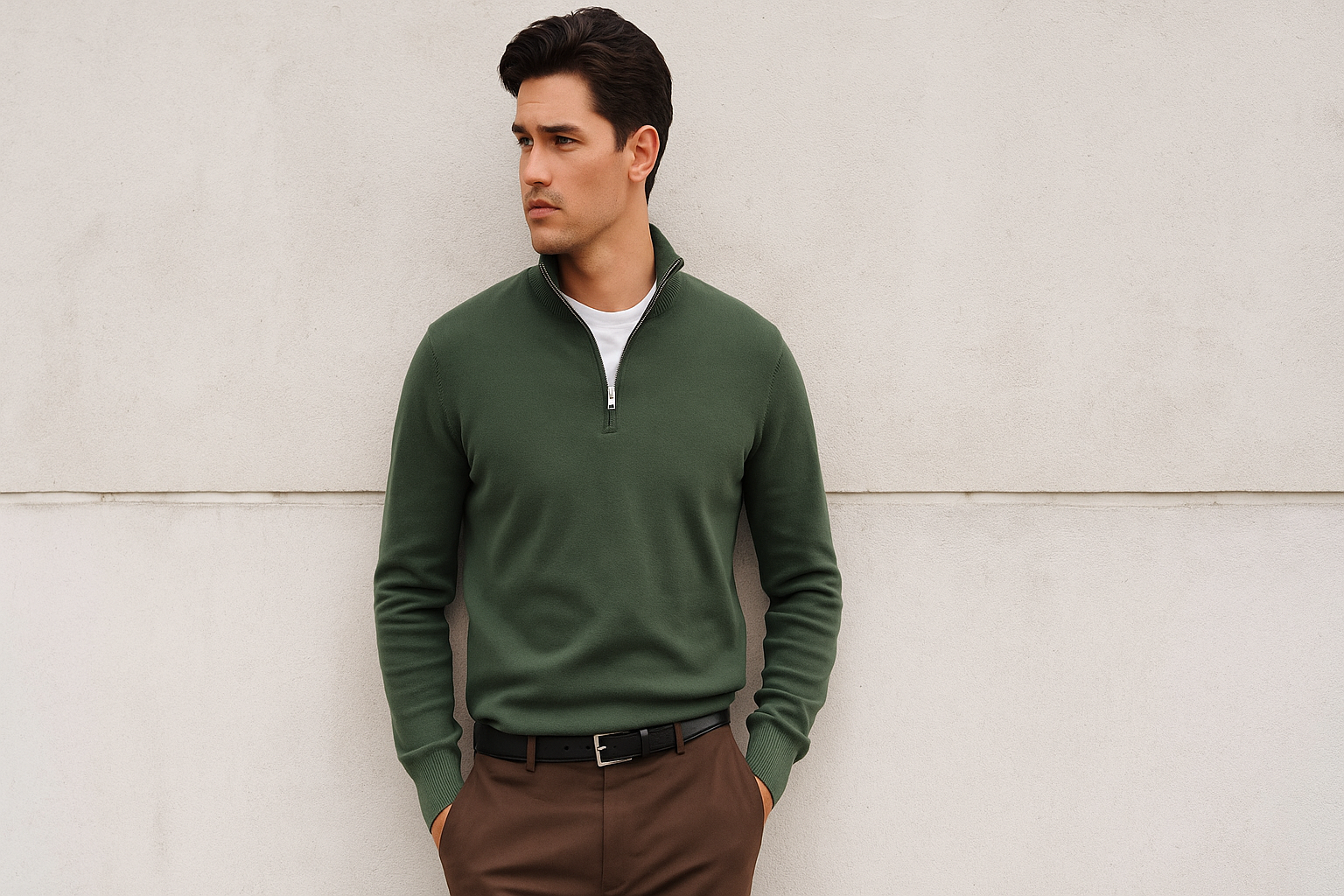 Waarom de half-zip sweater dé trend is van dit jaar