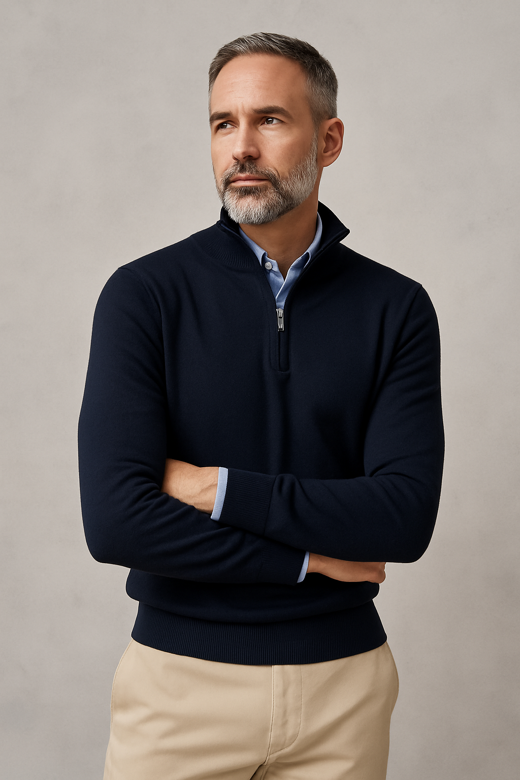 Waarom een half-zip trui de perfecte mix is van casual en chic