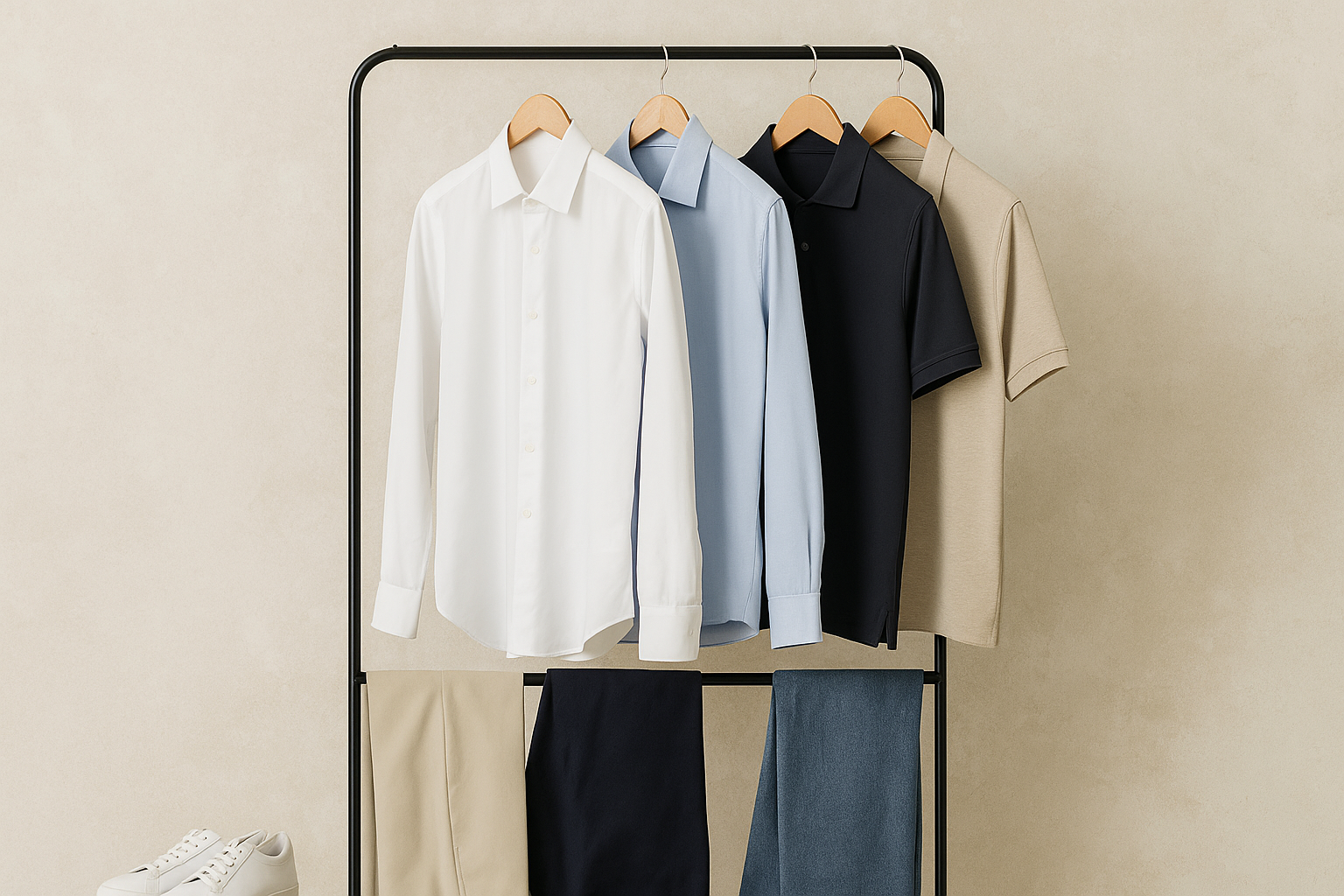 Hoe bouw je een capsule wardrobe met overhemden, polo’s en broeken?