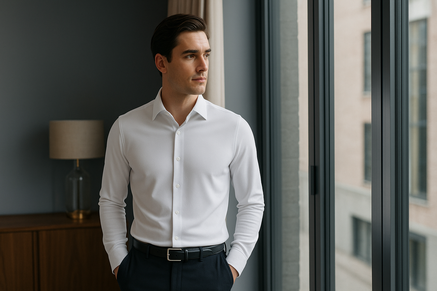 Welke overhemden blijven kreukvrij tijdens een lange werkdag? Ontdek de Japanese Knitted shirts