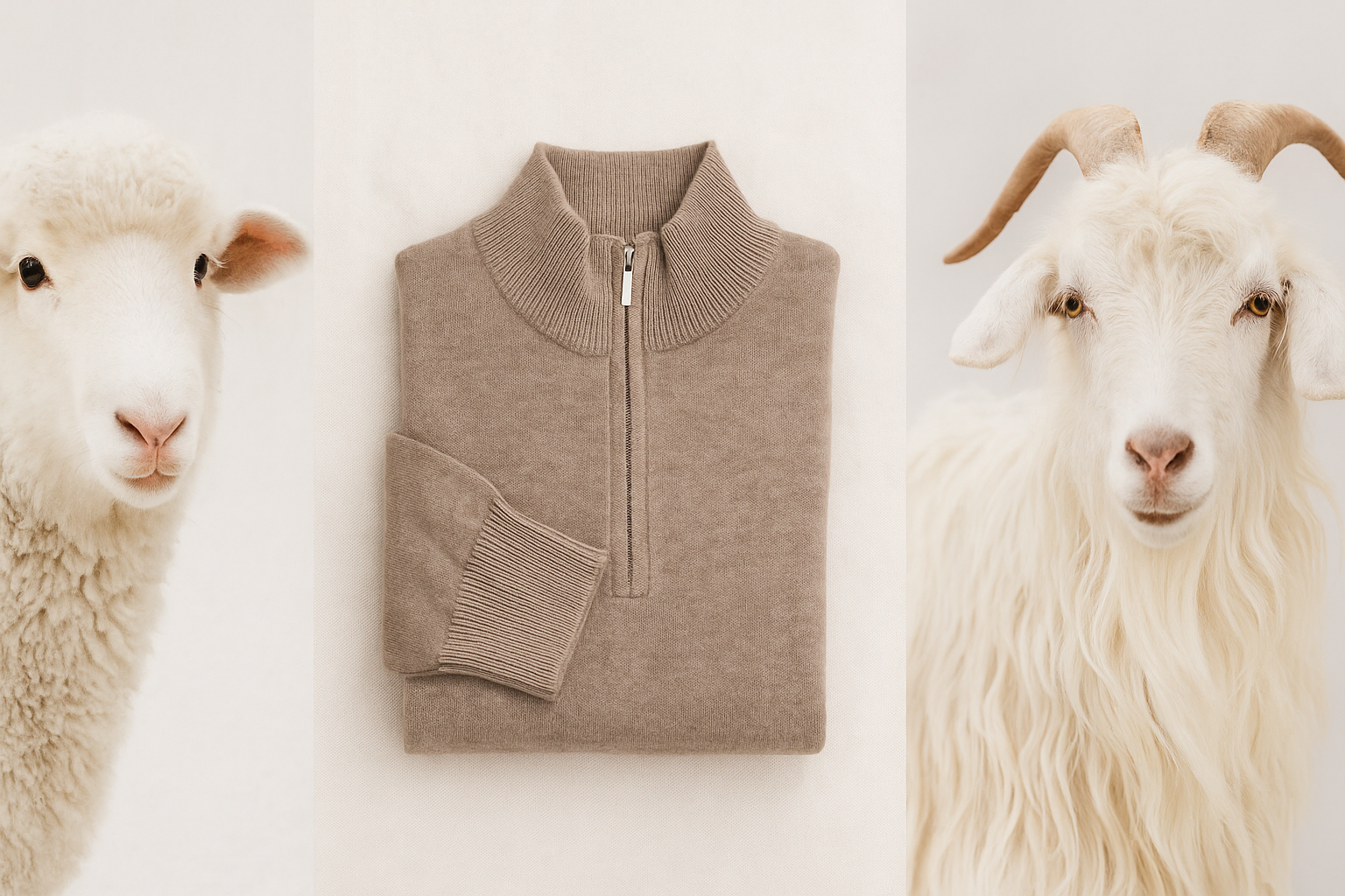 Wat is het verschil tussen merinowol en cashmere?