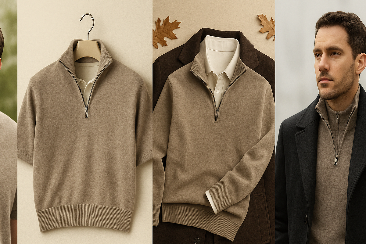 Is een cashmere zipper geschikt voor elk seizoen?