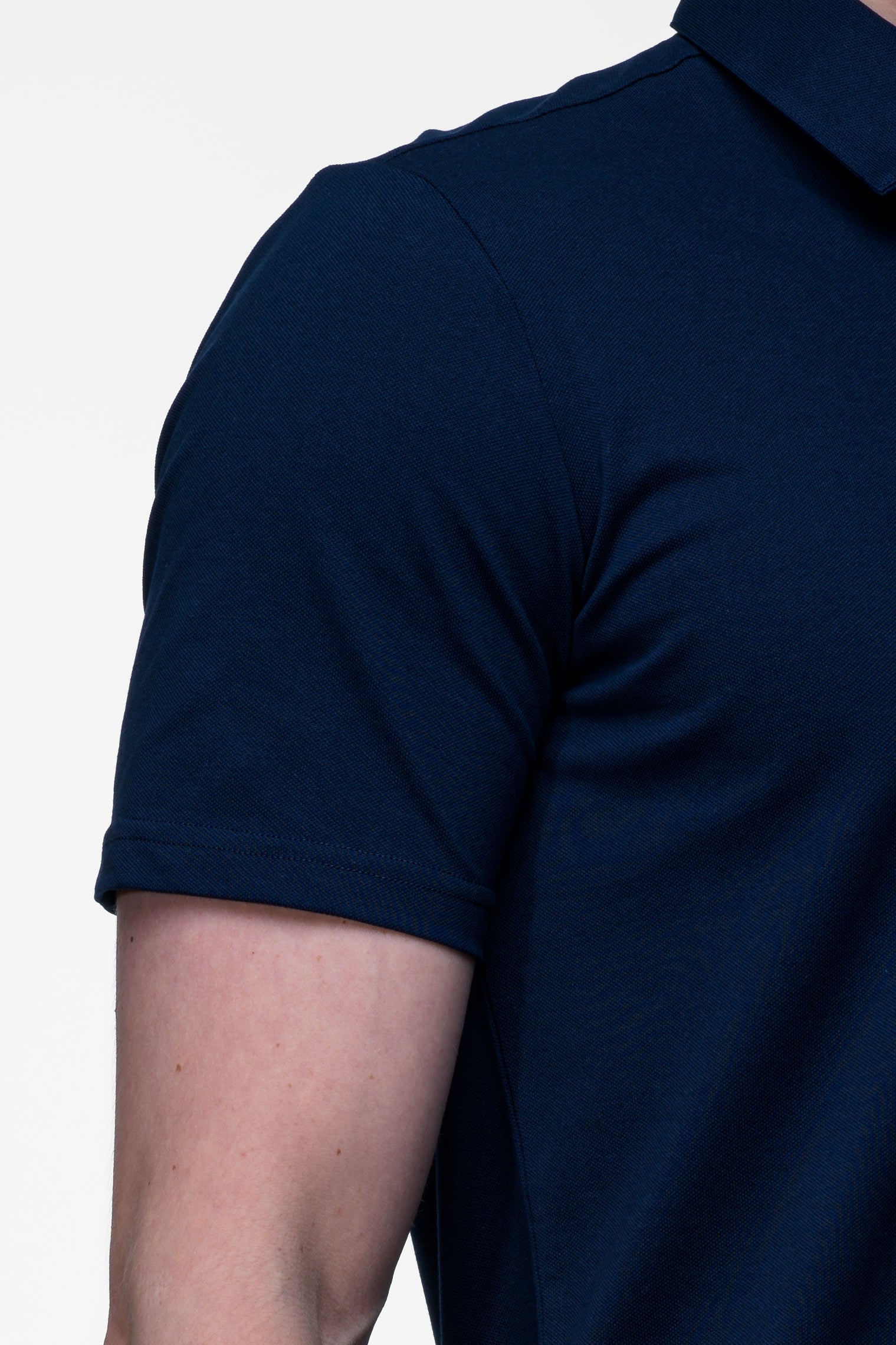 Vercate - Heren Polo - Japanese Knitted - Piqué Katoen - Slim Fit - Poloshirt met Korte Mouwen - Navy / Donkerblauw
