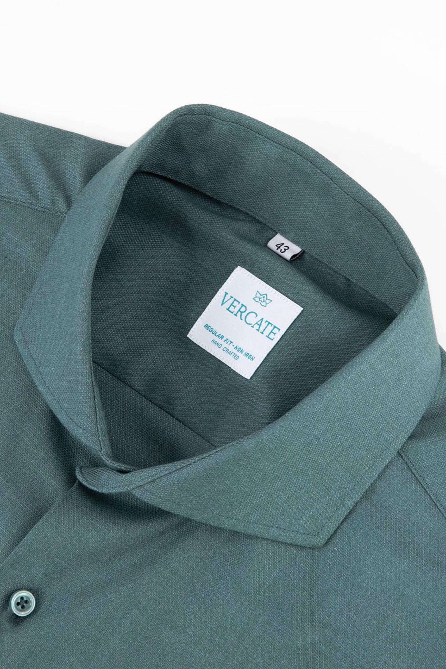 Wrinkle Resistant Shirt - Green Bamboo