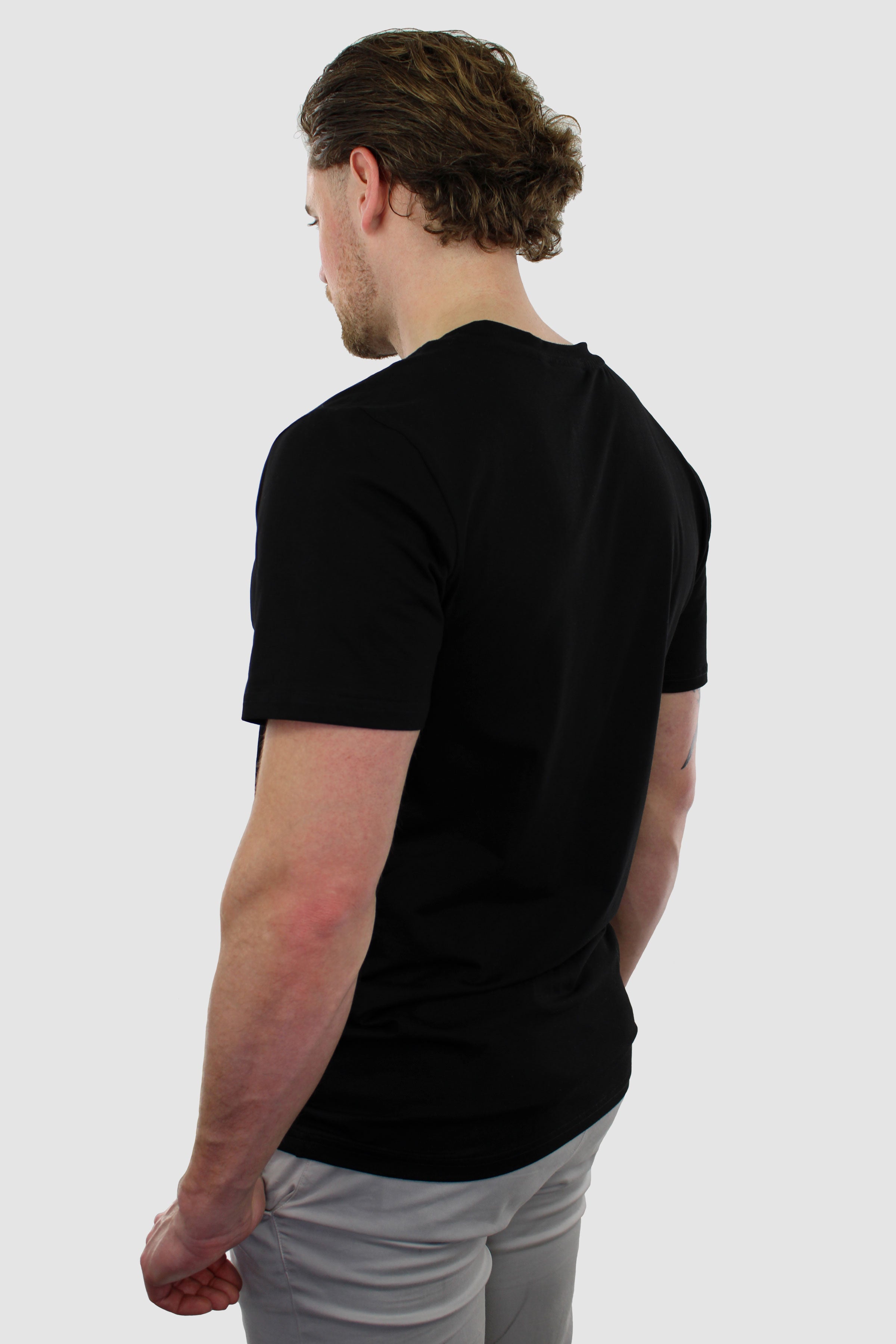 Knitted T-Shirt - Zwart
