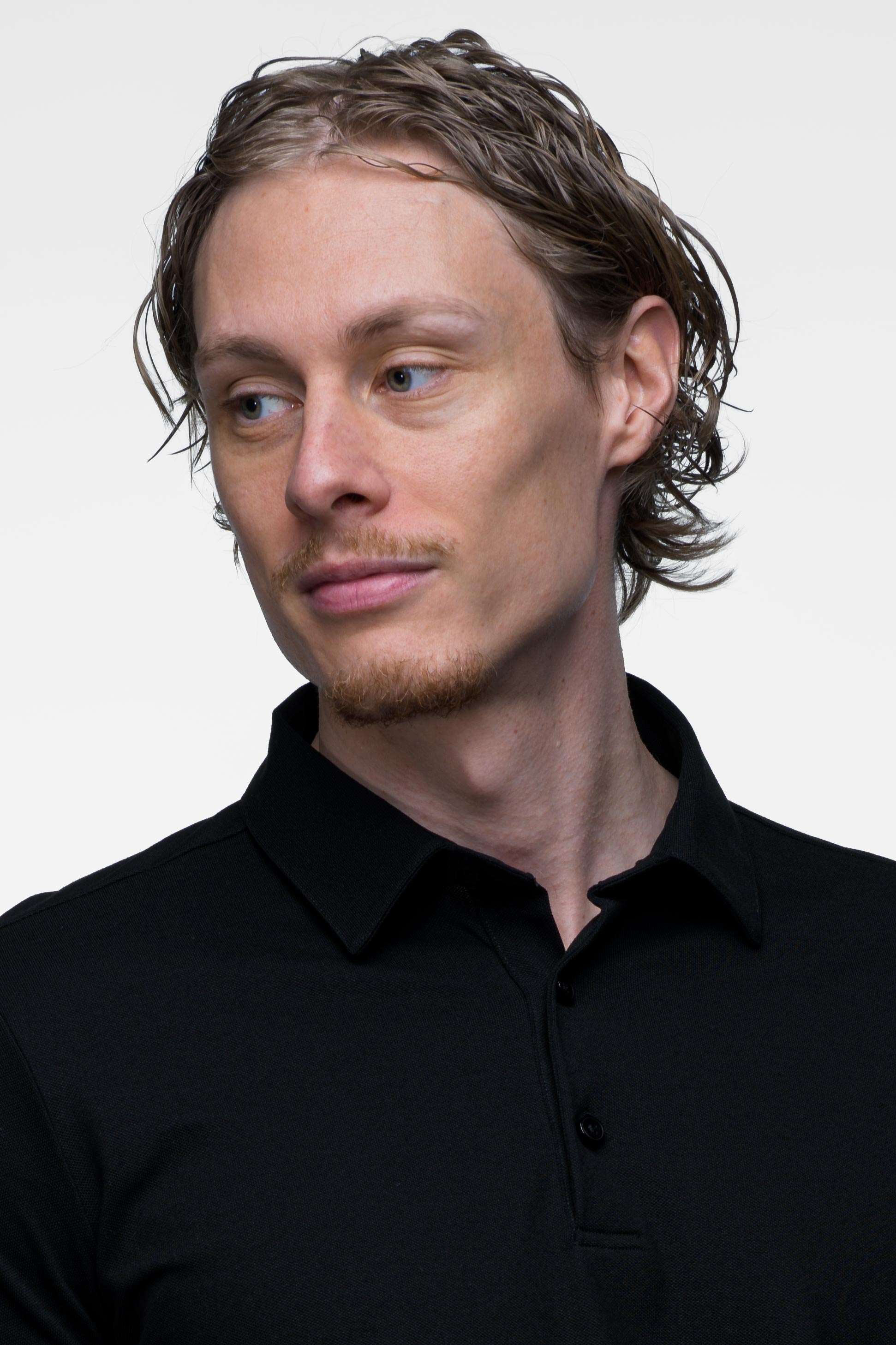 Vercate - Heren Polo - Japanese Knitted - Piqué Katoen - Slim Fit - Poloshirt met Korte Mouwen - Zwart / Zwarte