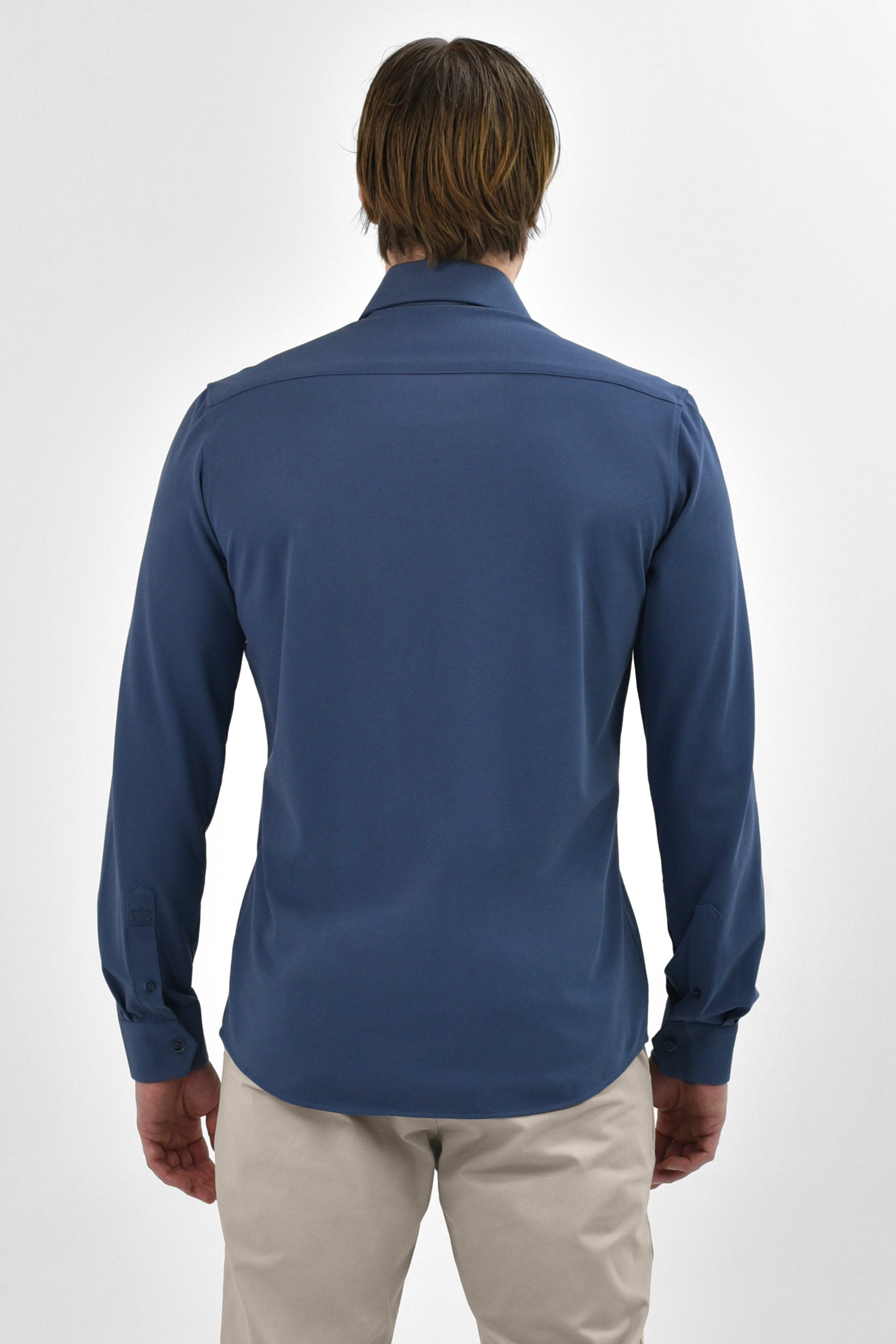 Non Iron Shirt - Japanese Knitted - Navy