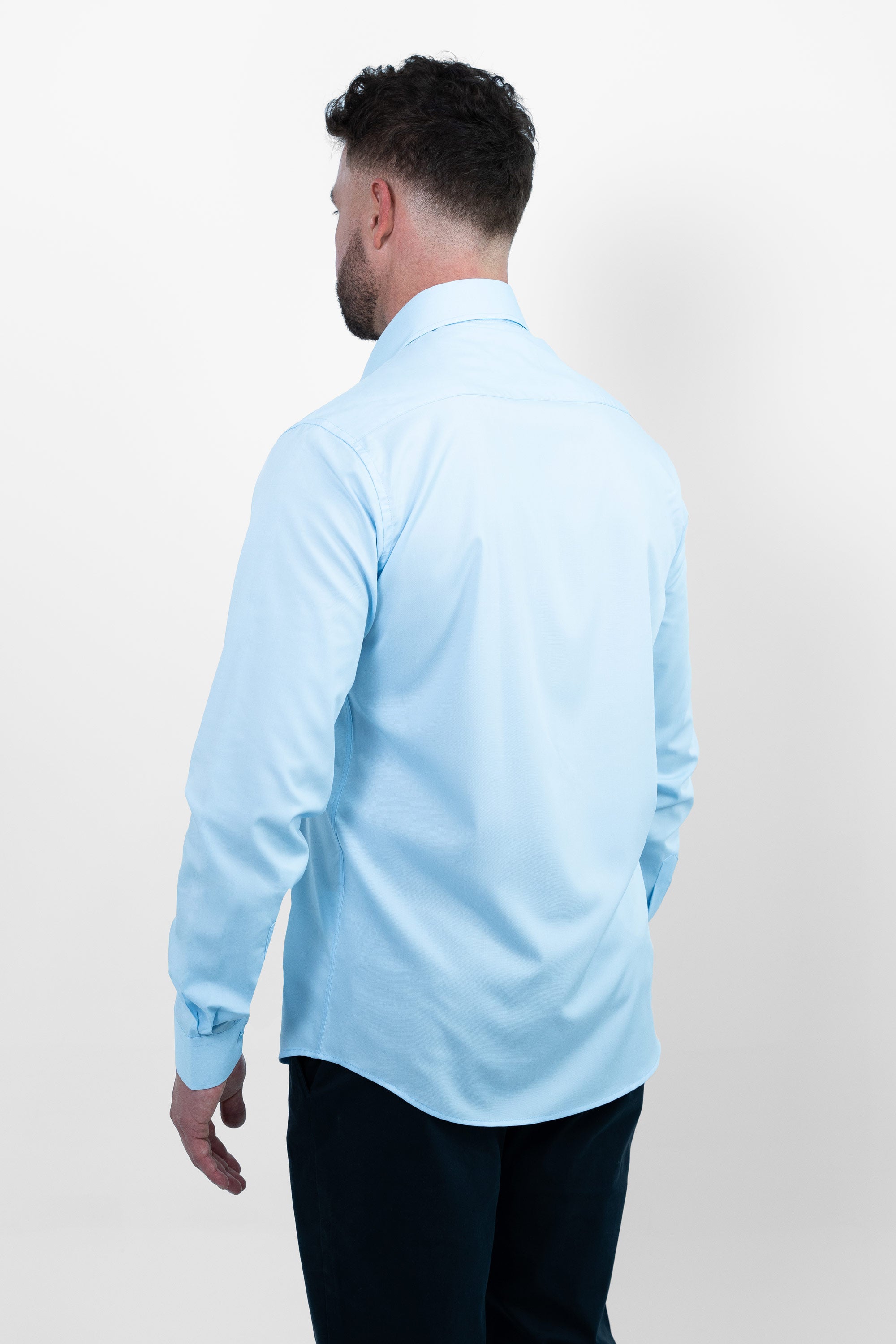 Vercate - Strijkvrij Overhemd - Blauw - Lichtblauw - Regular Fit - Bamboe Katoen - Lange Mouw - Heren - Maat S M L XL XXL 37 38 39 40 41 42 43 44