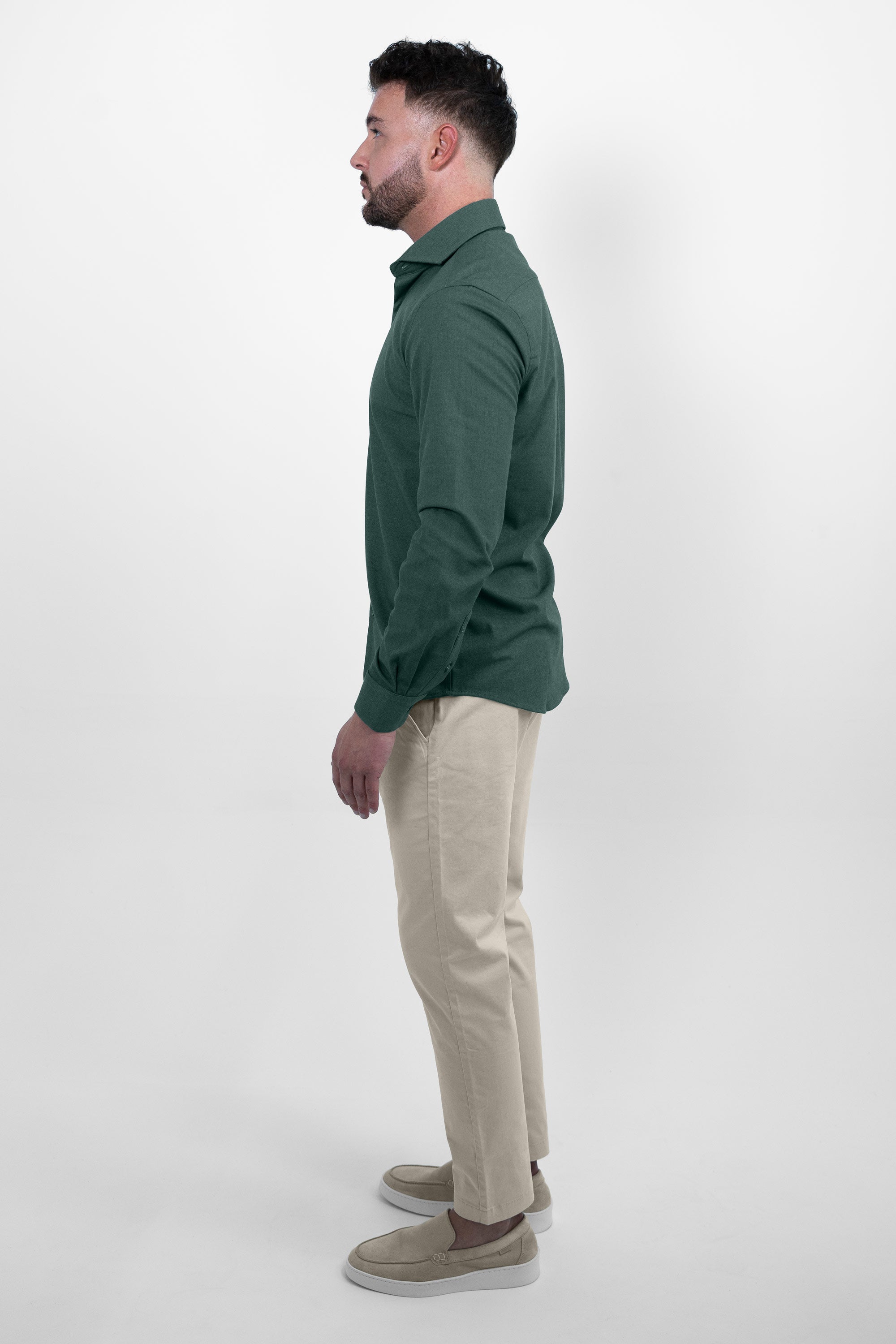 0323508 290 Ledub strijkvrij heren overhemd modern fit zwart 0323508 290 Ledub strijkvrij heren overhemd modern fit zwart