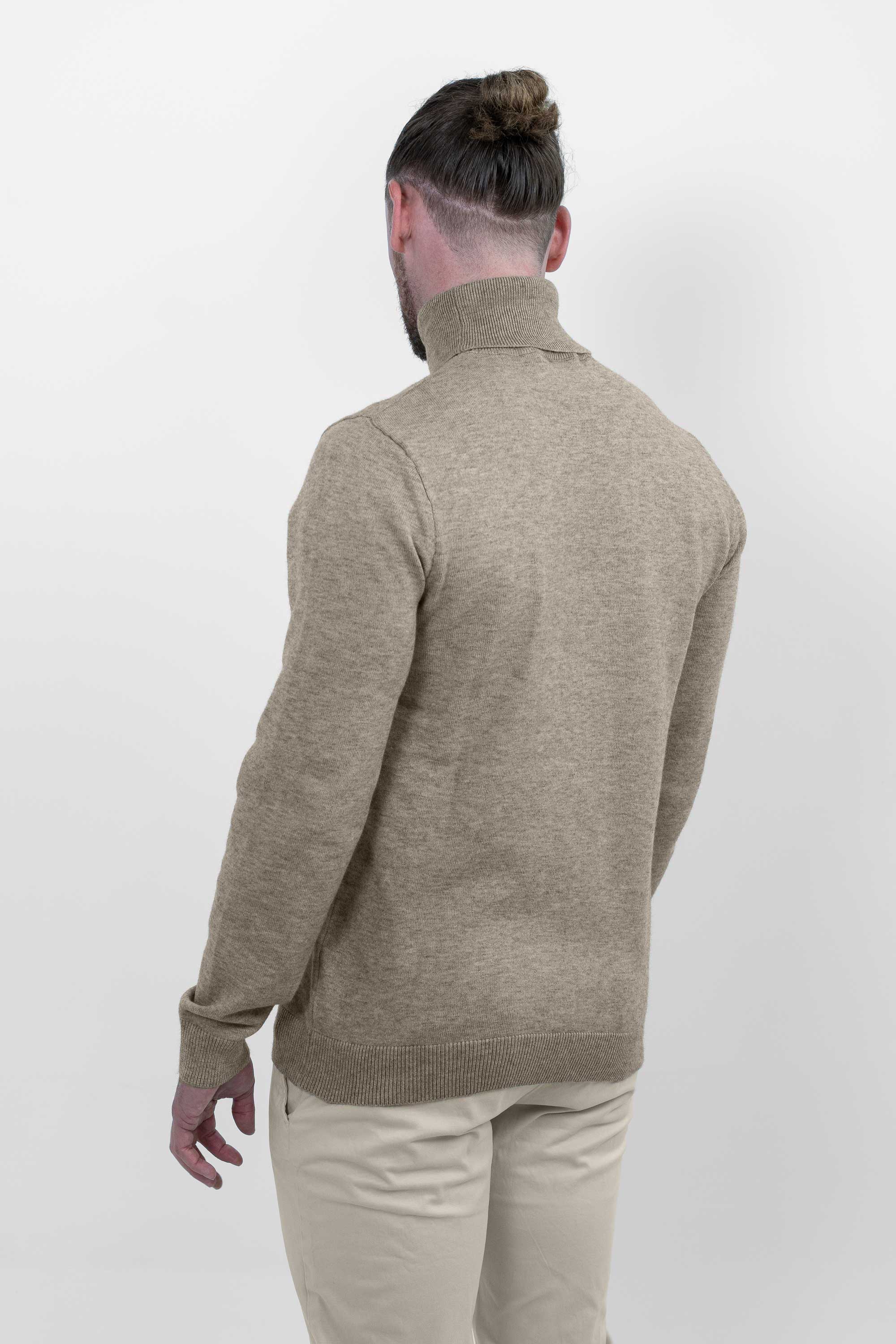 Rollkragenpullover - Braun