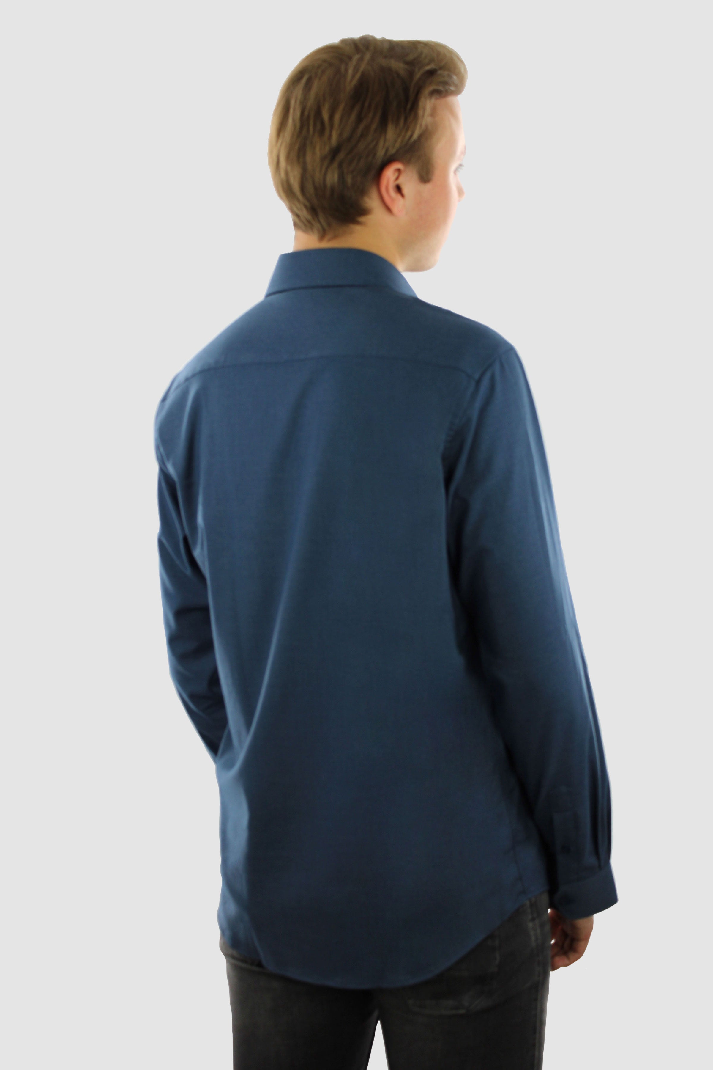 Wrinkle Resistant Shirt - Blue Bamboo