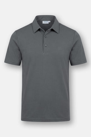 Vercate - Non-Iron Short Sleeve Polo Shirt - Grey - Men