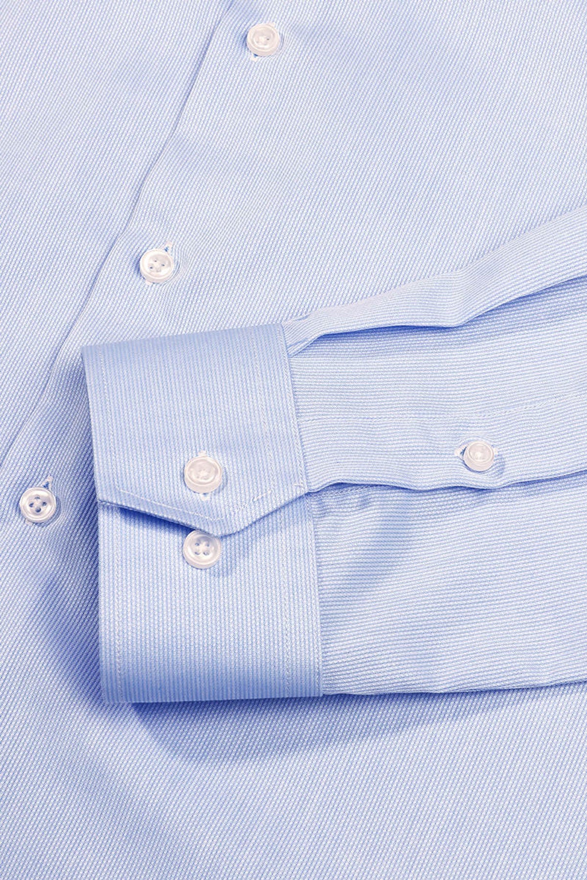 Strijkvrij Overhemd - Lichtblauw Jacquard - Overhemd - Vercate - Vercate - Overhemden - Strijkvrije overhemden - Heren