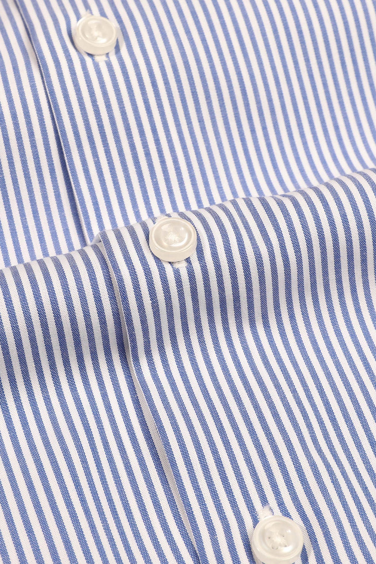 Strijkvrij Overhemd - Donkerblauw Gestreept Poplin - Overhemd - Vercate - Vercate - Overhemden - Strijkvrije overhemden - Heren