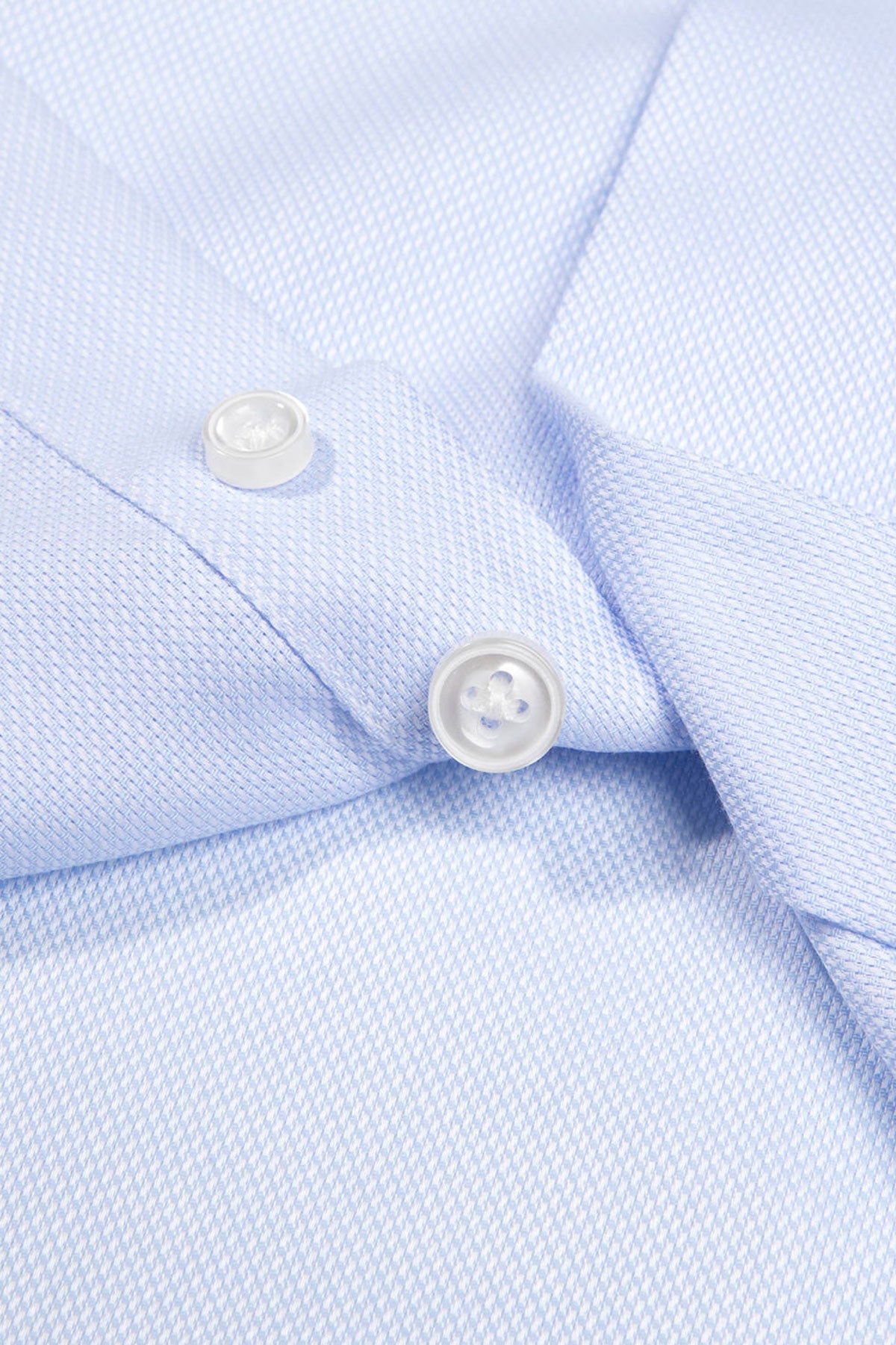 Strijkvrij Overhemd - Hemelsblauw Jacquard - Overhemd - Vercate - Vercate - Overhemden - Strijkvrije overhemden - Heren