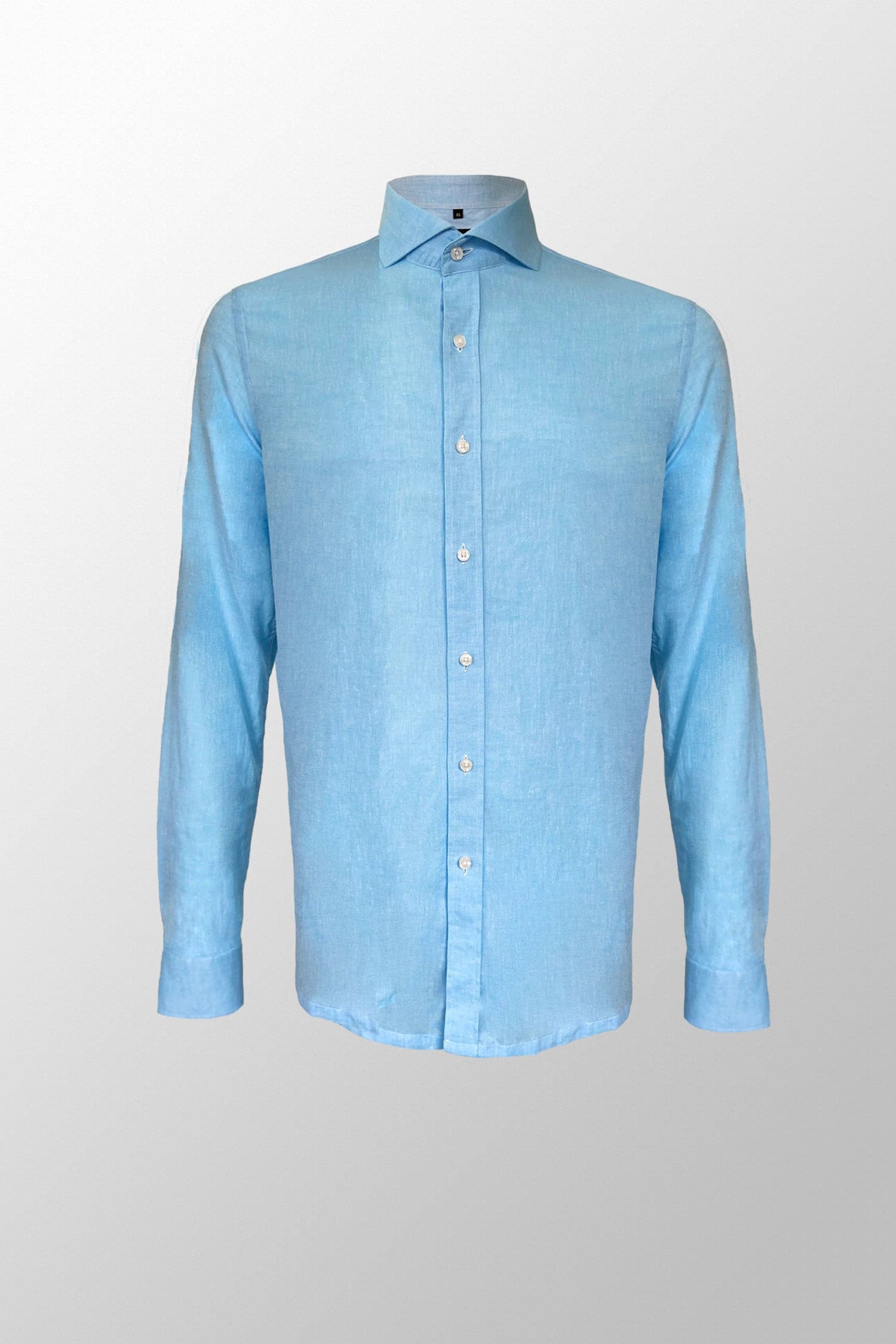 Lichtblauw Overhemd - Premium Linnen - Overhemd - Vercate - Vercate - Overhemden - Strijkvrije overhemden - Heren